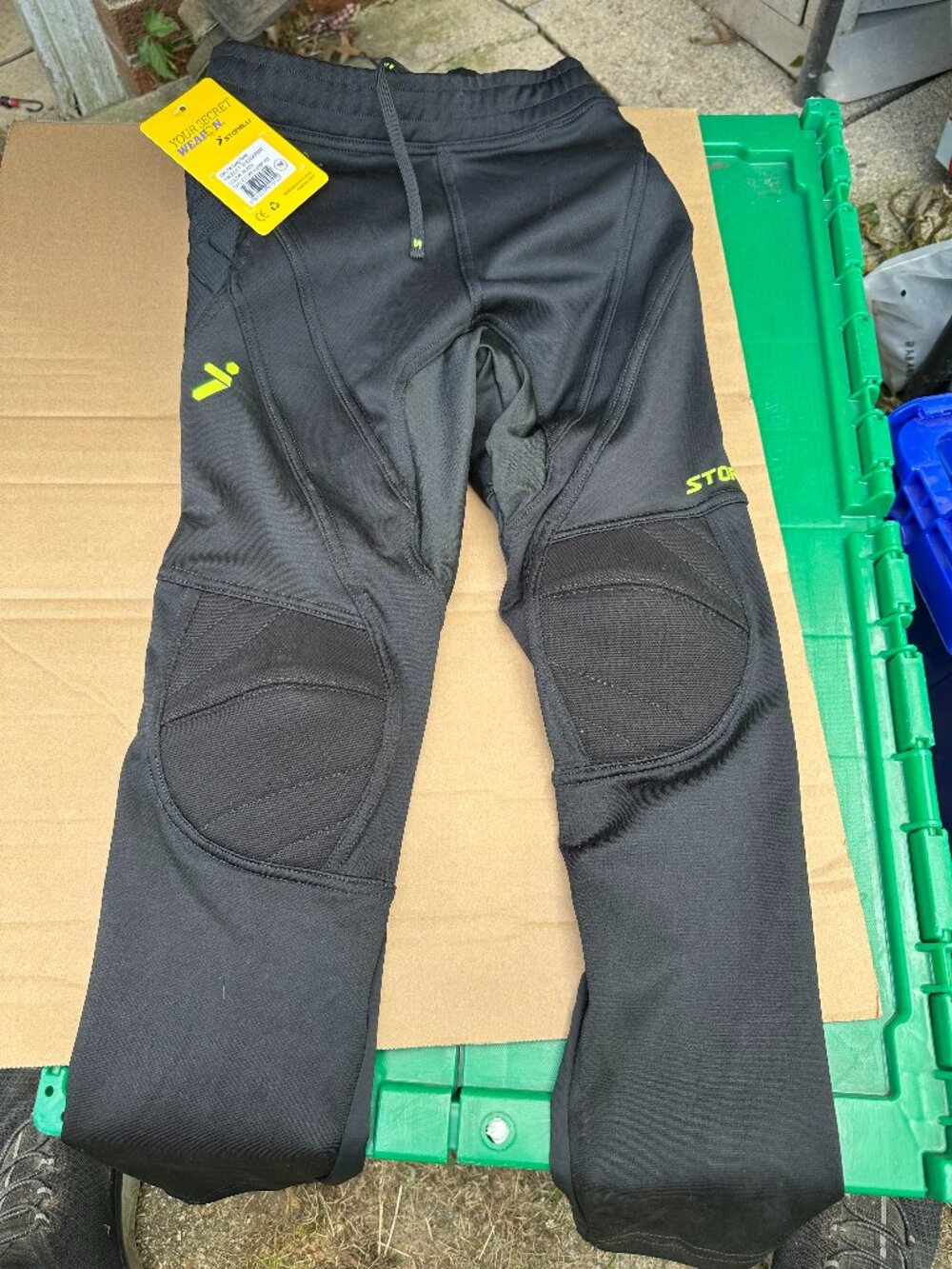 STORELLI EXO GK LONG PANTS BLACK YOUTH MEDIUM NWT